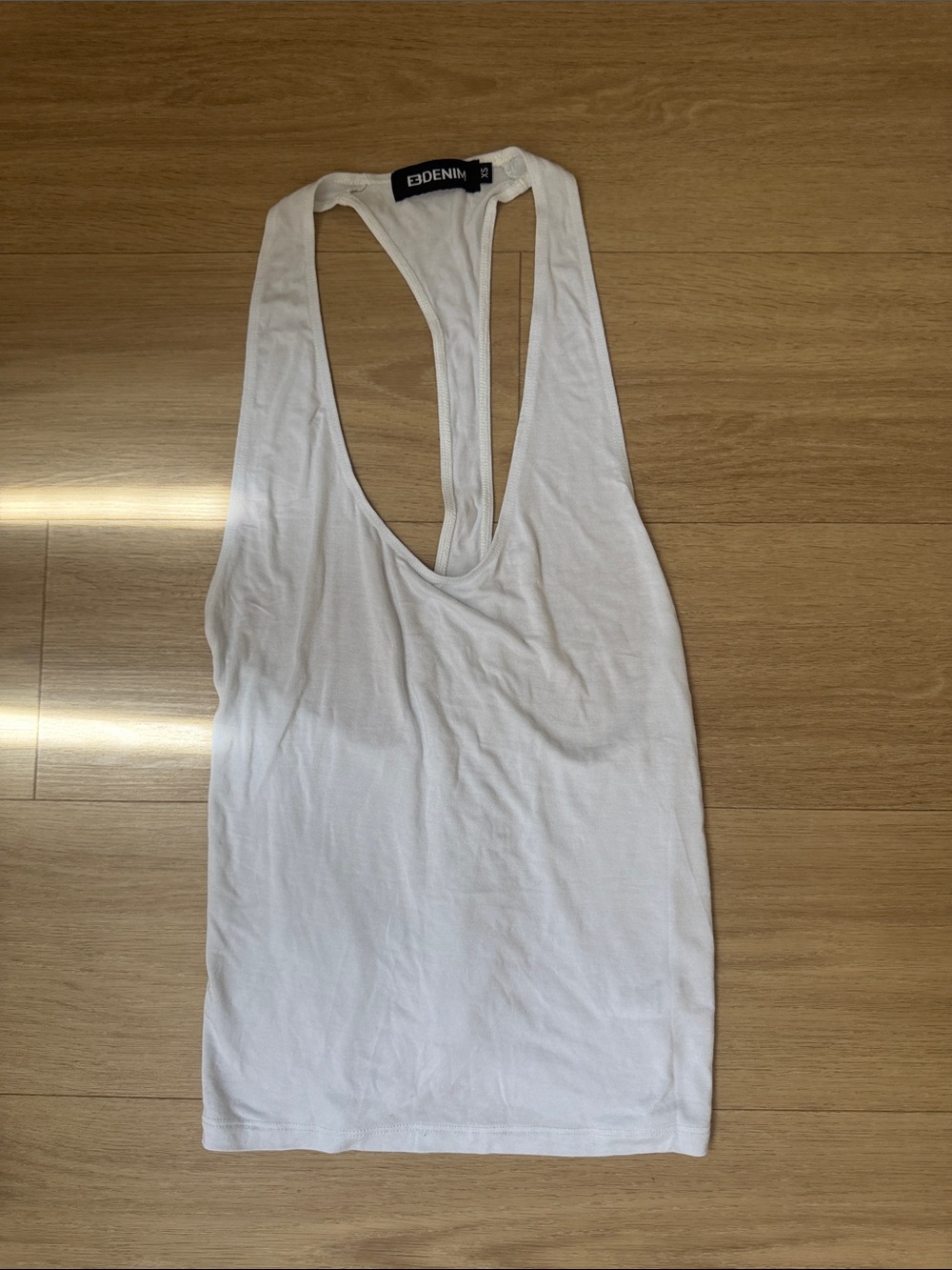 EB Denim Valley Racer Tank Open Back **READ**